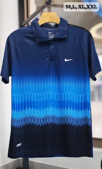 Camisa Dry Fit Nike Polo Azul
