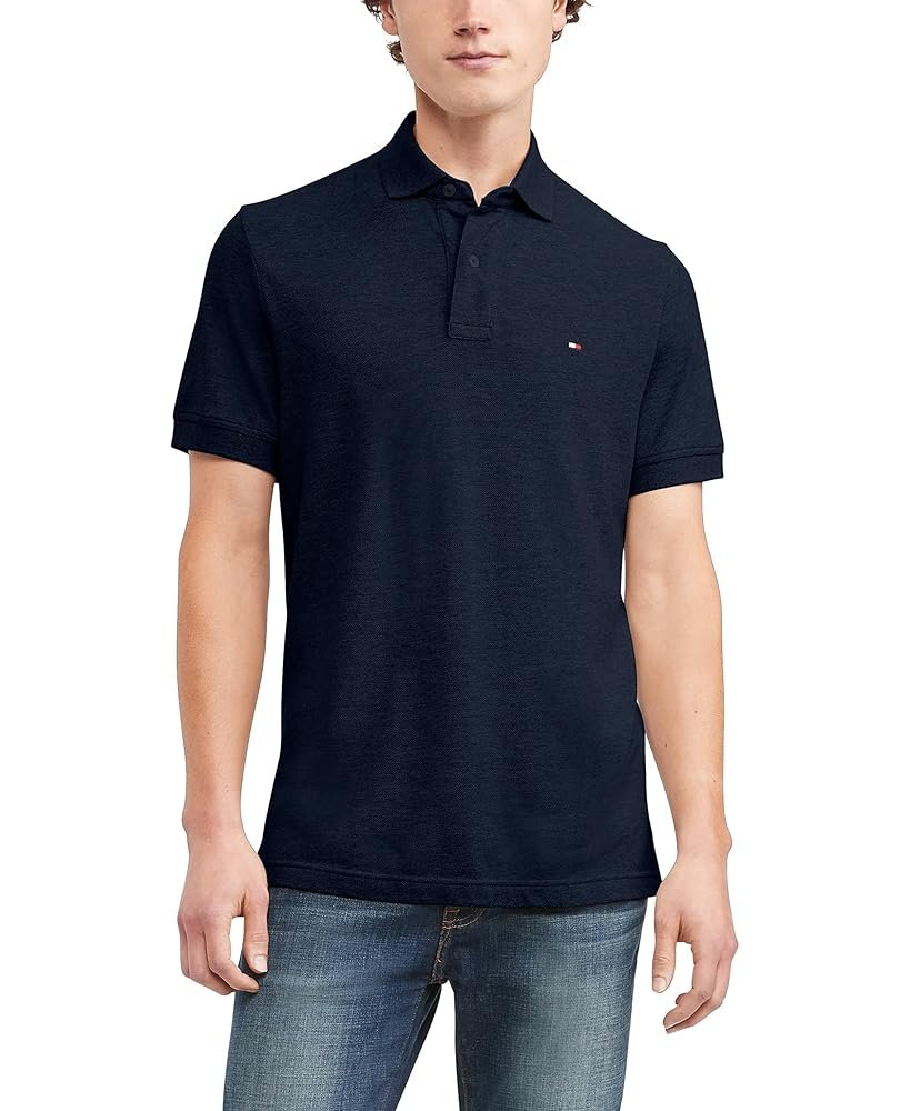 Camiseta Polo Tommy Botones Azul
