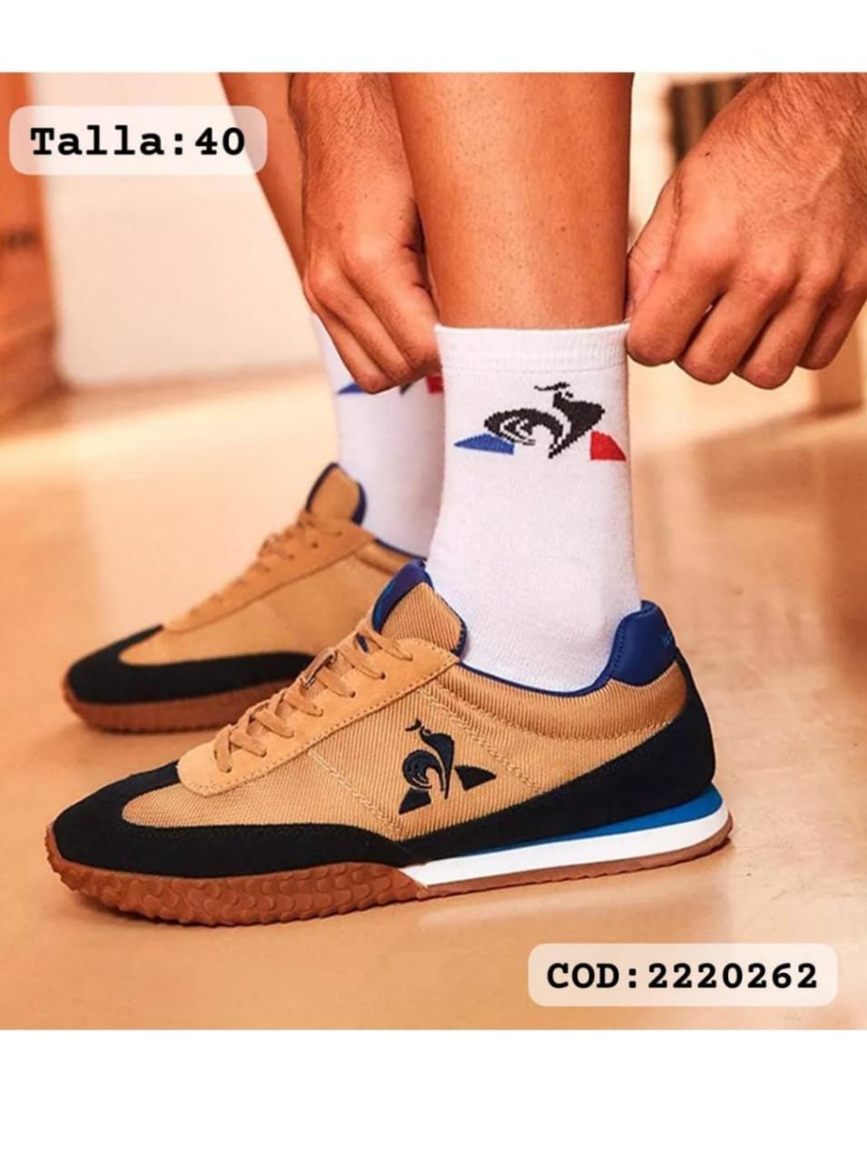 Le Coq Sportif  Amarillo Negro Blanco