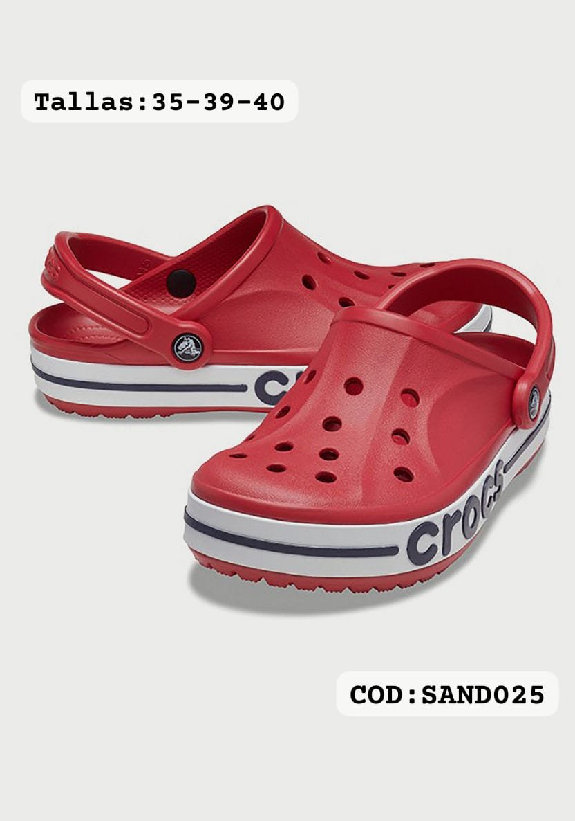 Sandalia Crocs Roja