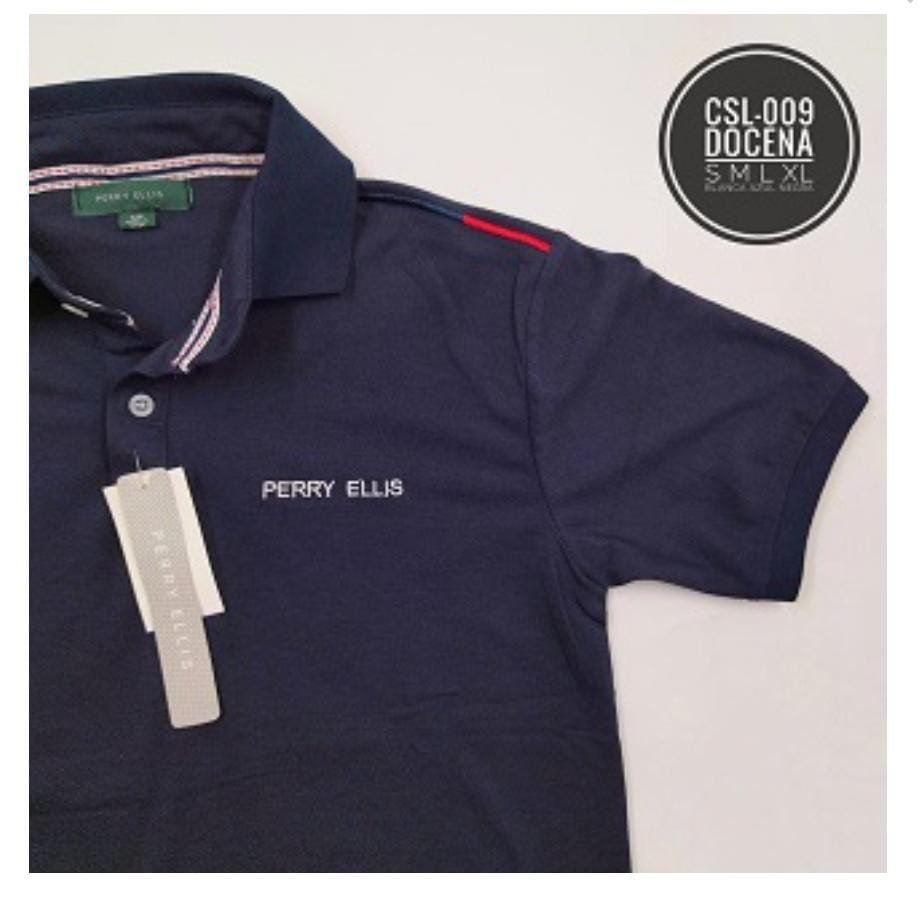Camisa Polo Perry Ellis Azul