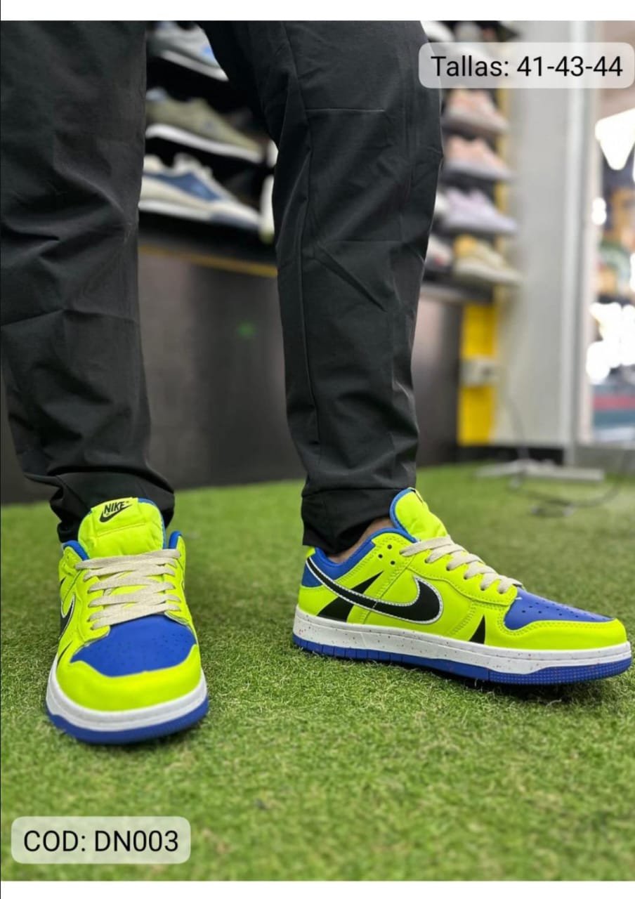 Nike Dunk Fosforecentes Azules Adulto