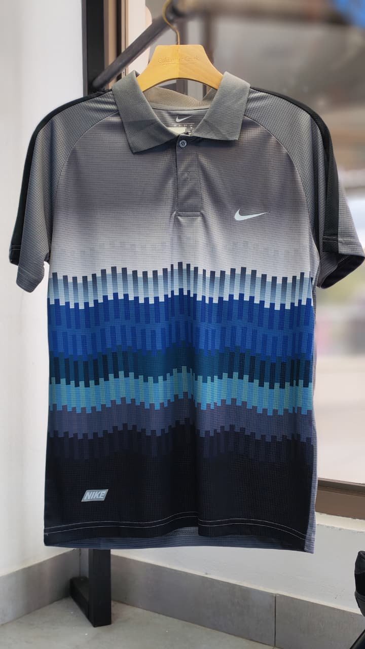 Camisa Dry Fit Nike Polo Gris
