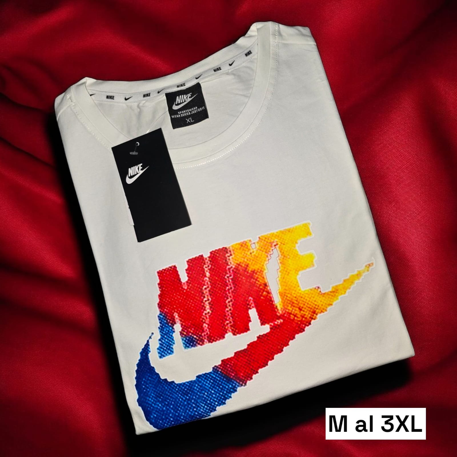 Camiseta Nike Pixeleado Blanca 
