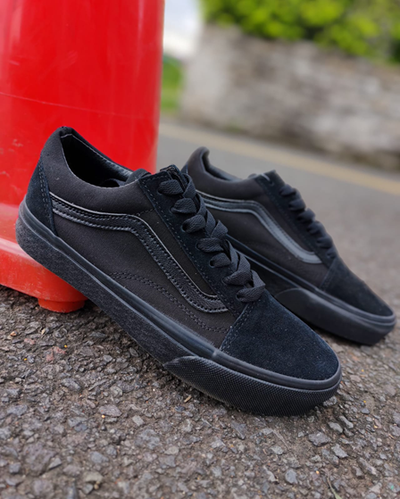 Vans Old School Negro Total Baja Adulto/Juvenil