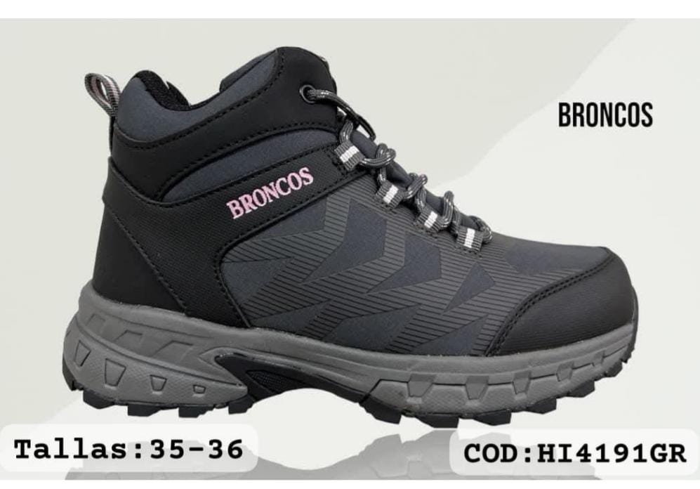 Broncos Gris Oscuro Rosa (220419-1)