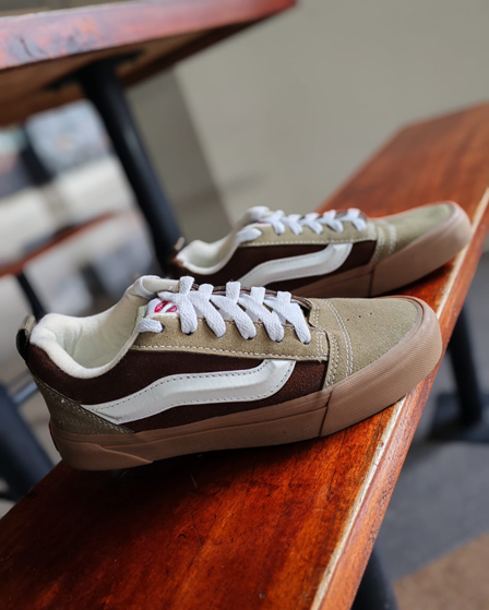 Vans Knu Skool Verde Marron Baja Juvenil