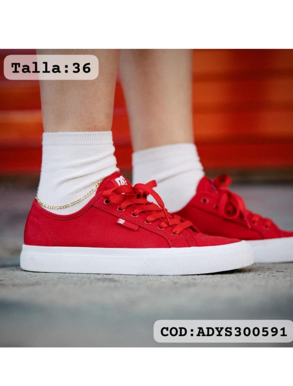 DC Shoes roja baja