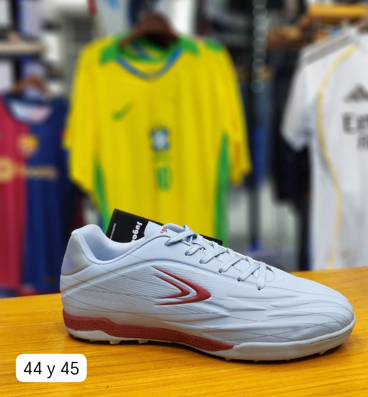 Tacos Jugados Papifutbol Gris Rojo Adulto