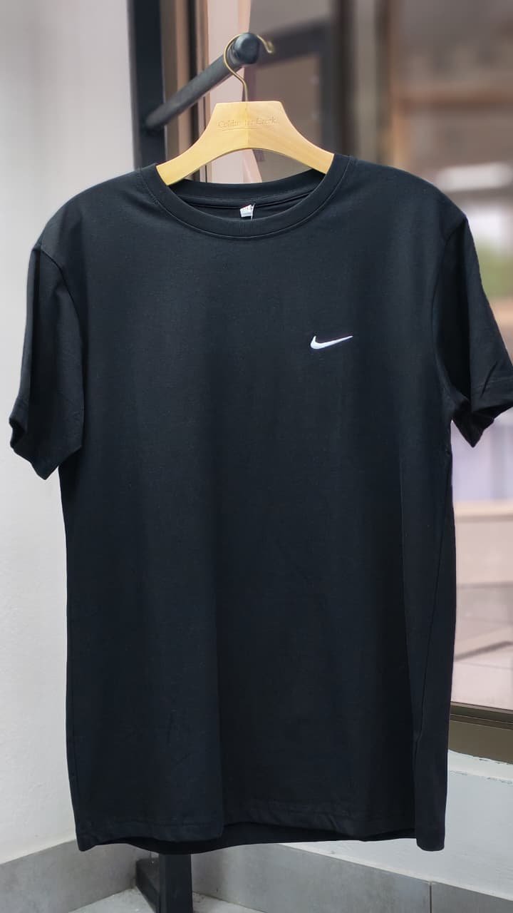 Camisa Algodon Negro Nike