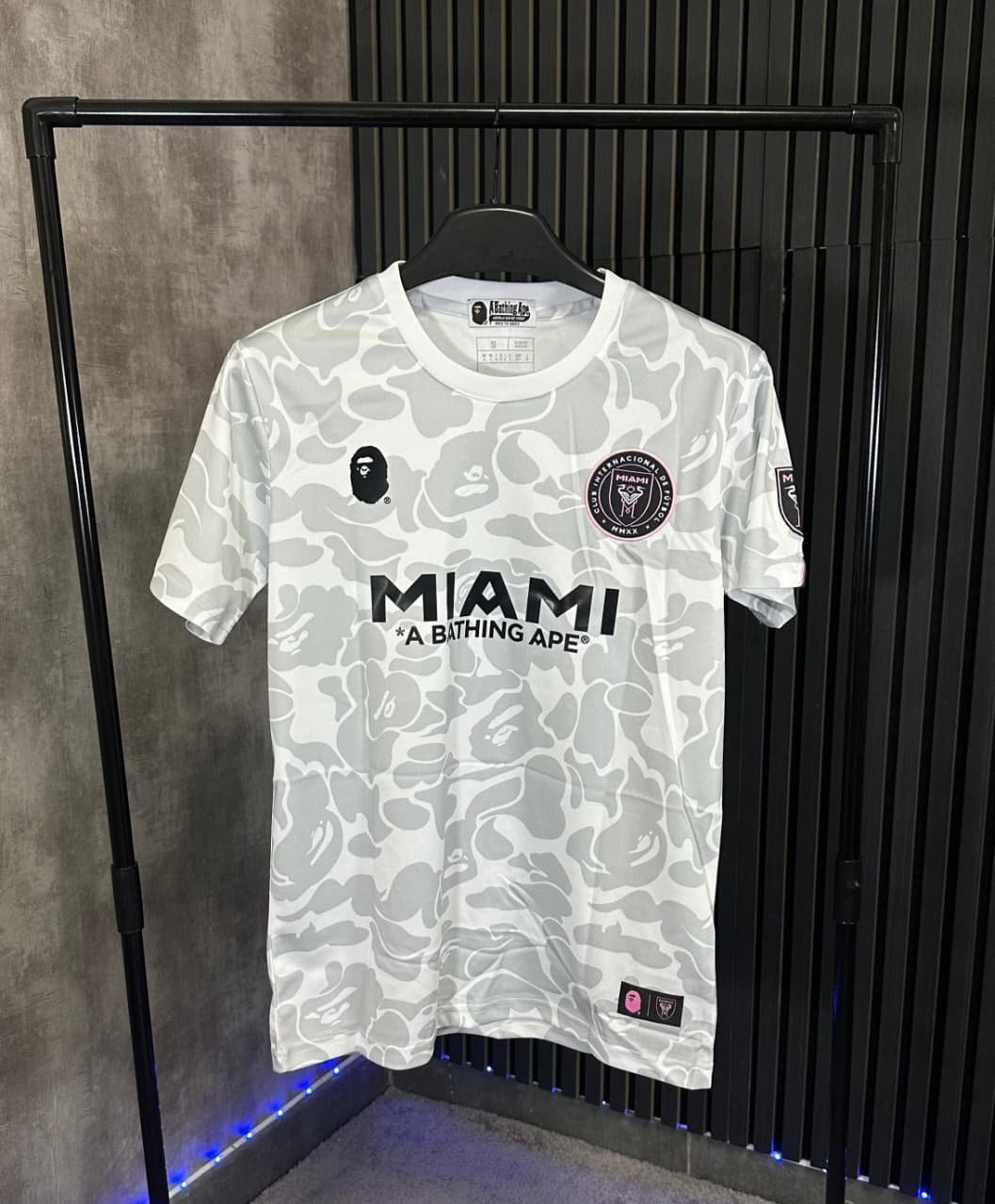 Camisa BAPE Miami Gris