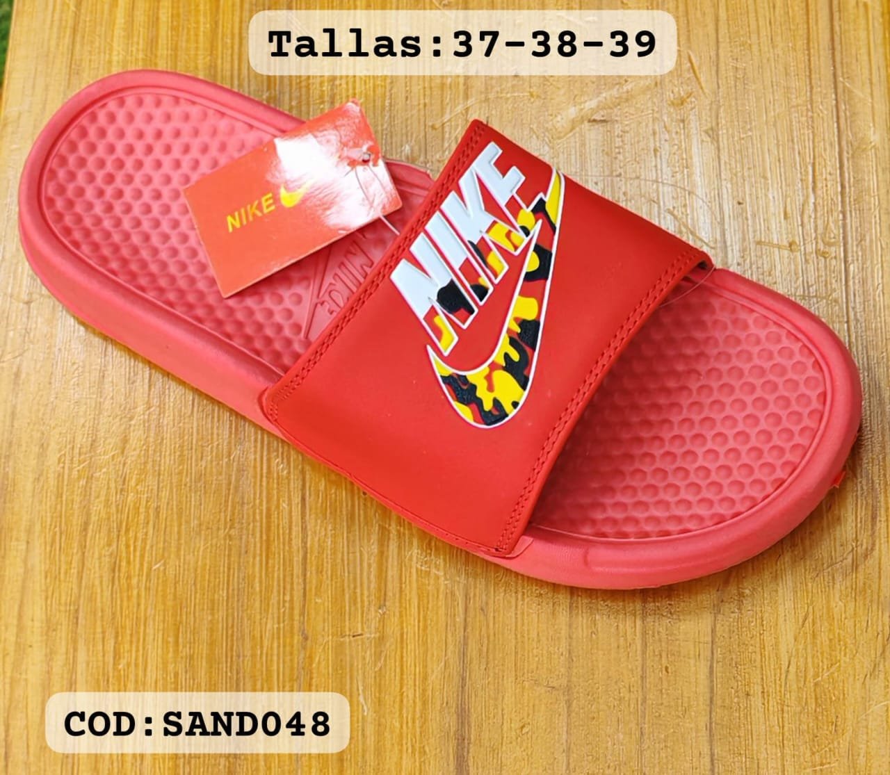 Sandalia Nike Rojo Militar