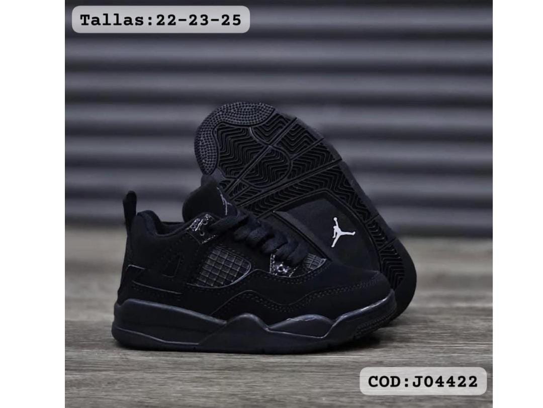 Jordan Retro 4 Black Cat Bebe, foto 1