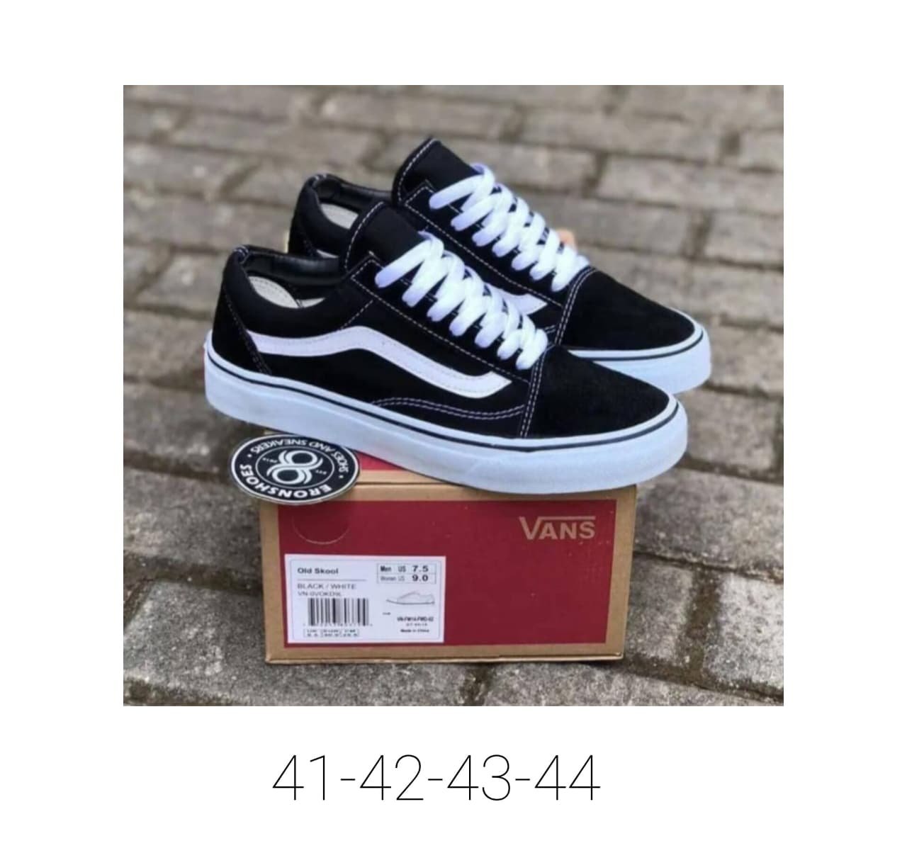 Vans Old School Baja Negro Blanco