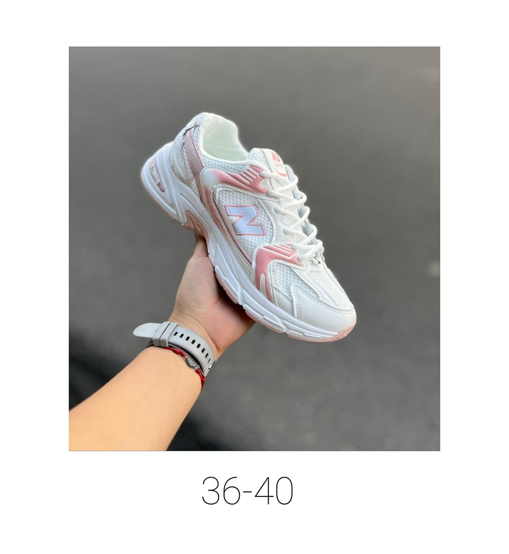 New Balance 530 Blanco Rosado, foto 1