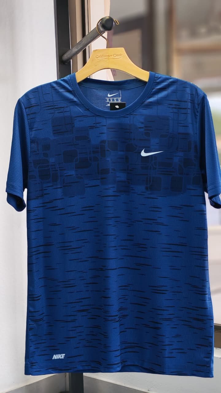 Camisa Dry Fit Nike Azules