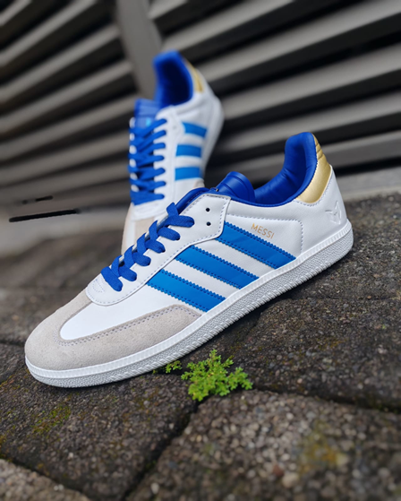 Samba Blanca Rayas Azul Messi Adulto, foto 1